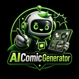 Aicomicgenerator.com logo variant 2